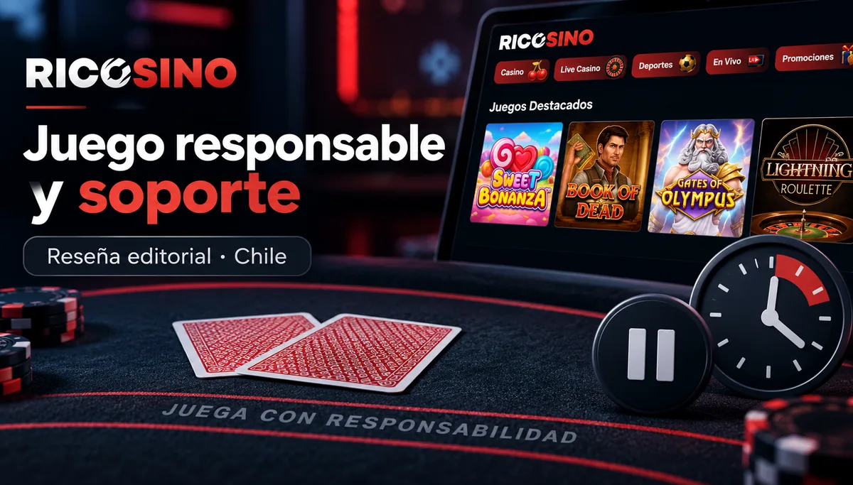 Portada ilustrada de juego responsable con mesa de paño, cartas boca abajo, reloj y botón de pausa