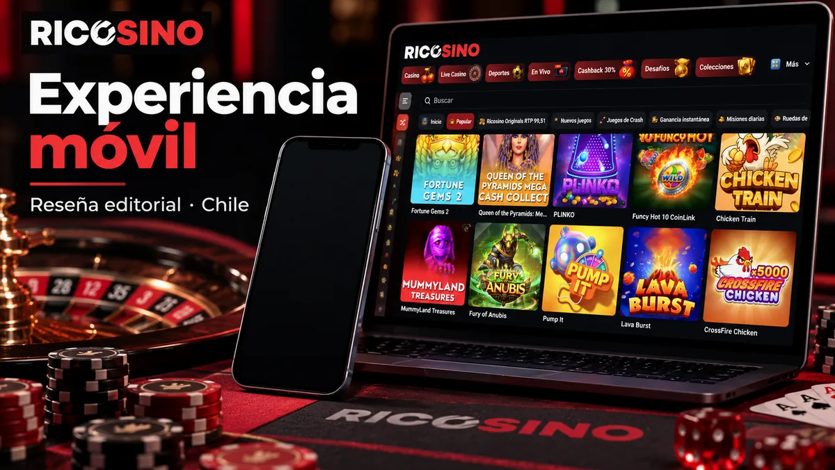 Portada editorial Experiencia móvil con un teléfono de pantalla en blanco junto al lobby de escritorio